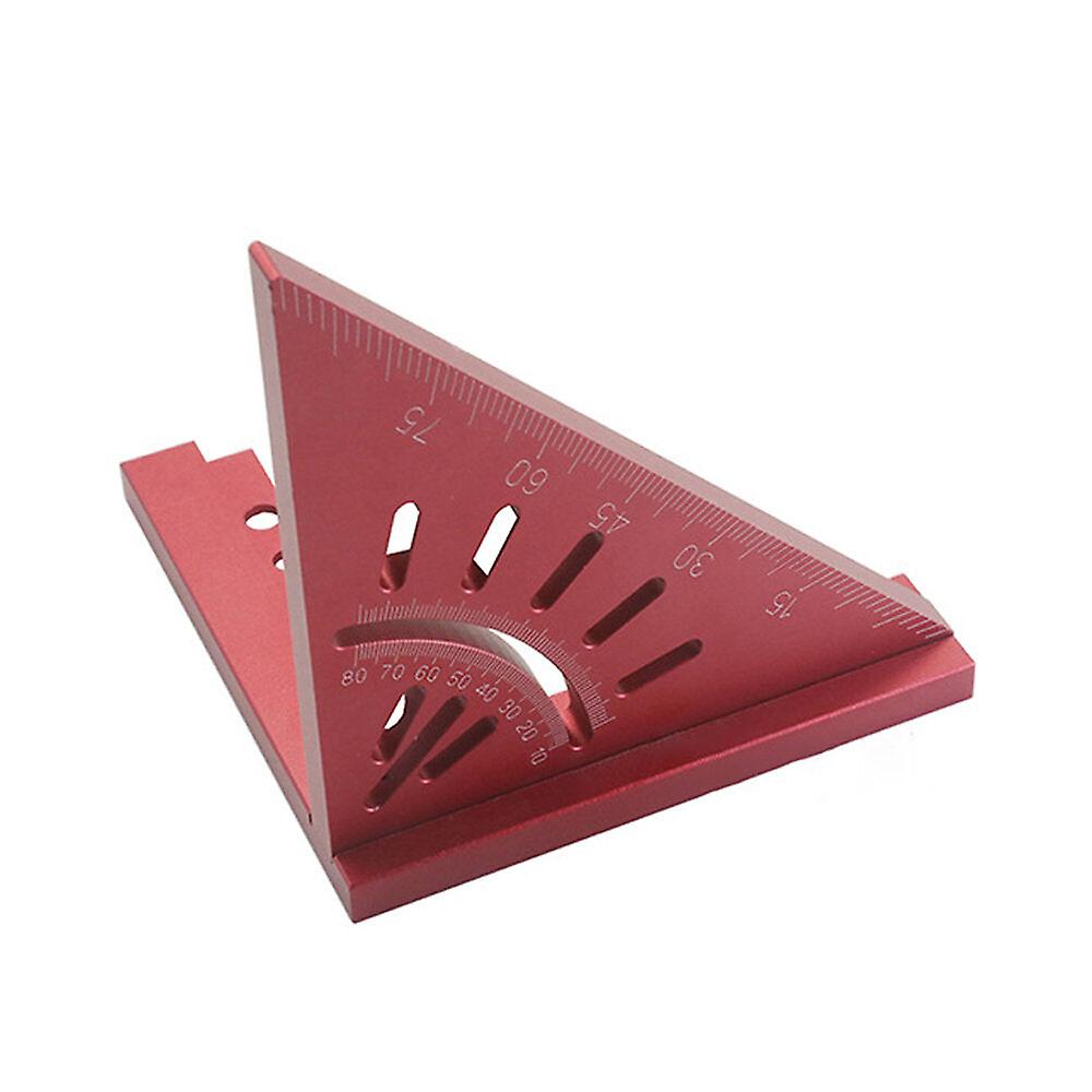 High Precision 45/90 Degree Angle Ruler - 0.1mm Woodworking Multifunction Measurement & Line Drawing Tool