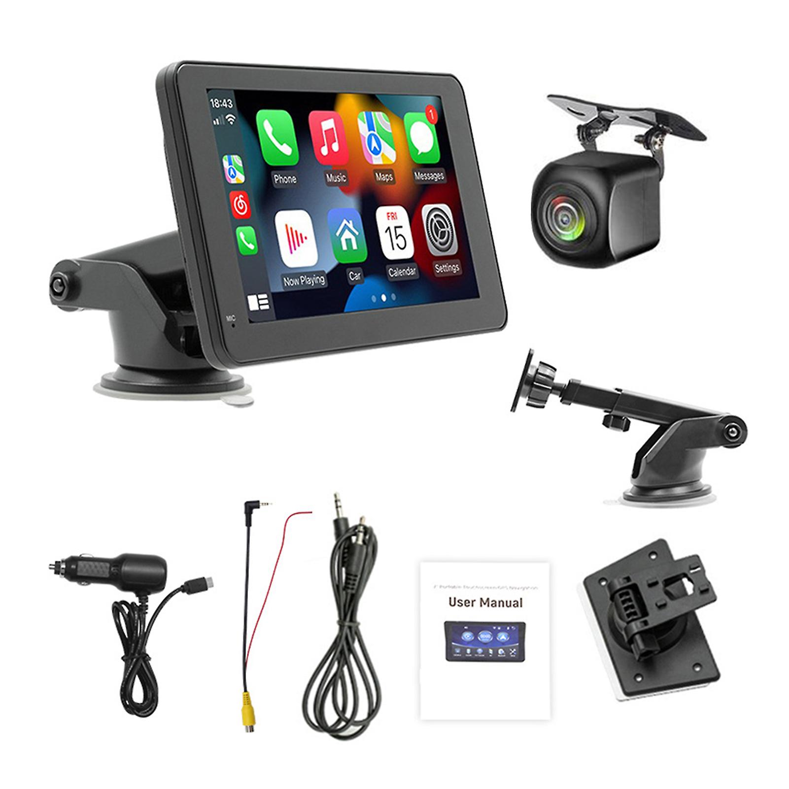 מסך אלחוטי נייד תואם Carplay לרכב מסך Full HD רב תכליתי בגודל 7 אינץ' אוניברסלי כל המכוניות