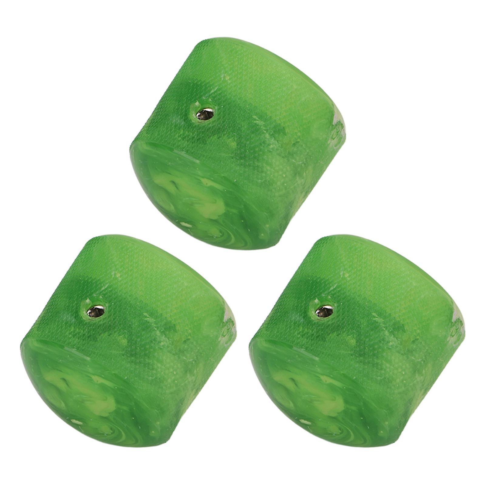 3st Elgitarr Knopp Sträng Potentiometer Controller Instrument Tillbehör Set Kit Grön 