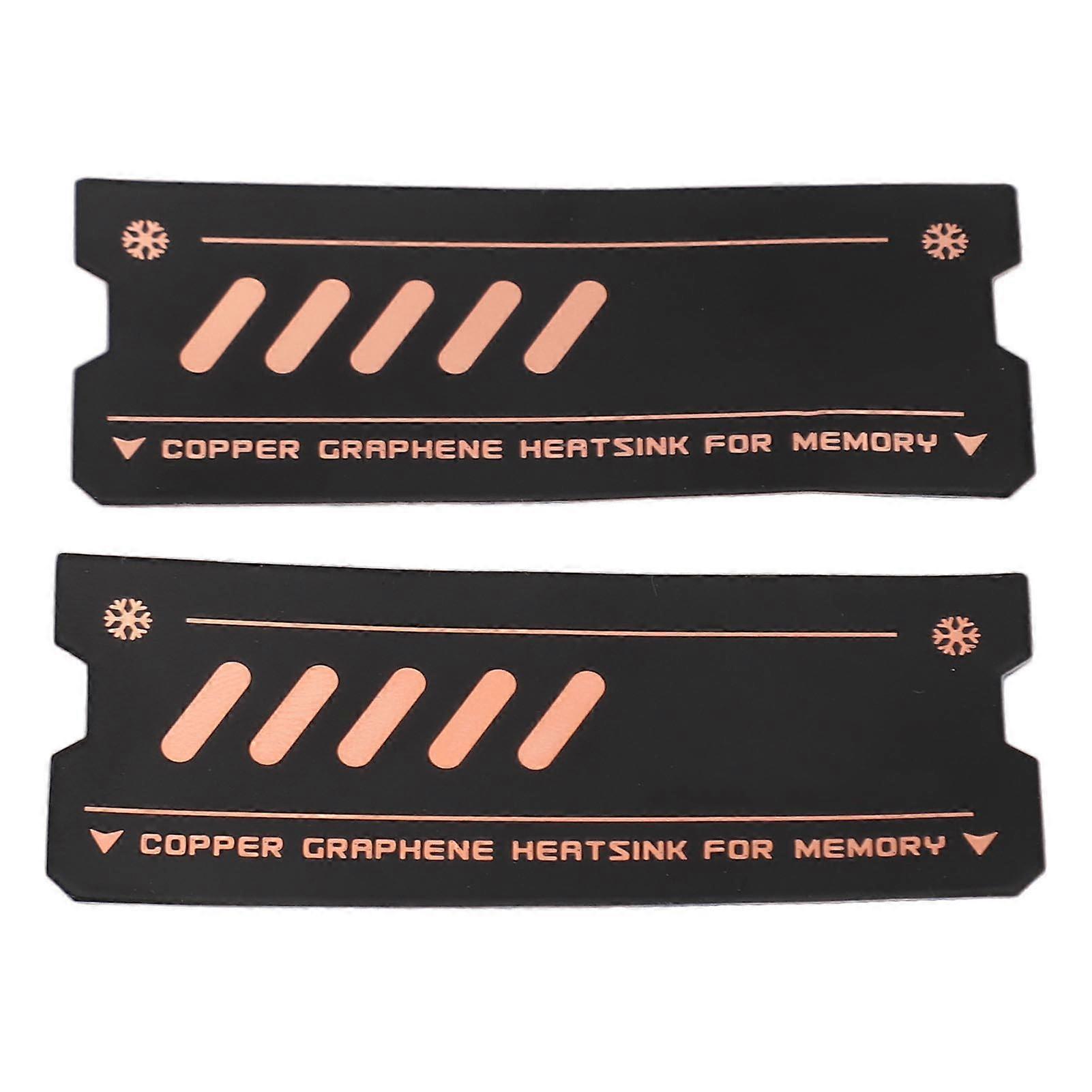 Laptop Memory Heatsink Dual Layer Graphene Copper Foil Random Access Memory Cooler for DDR5 DDR4 DDR3 DDR2