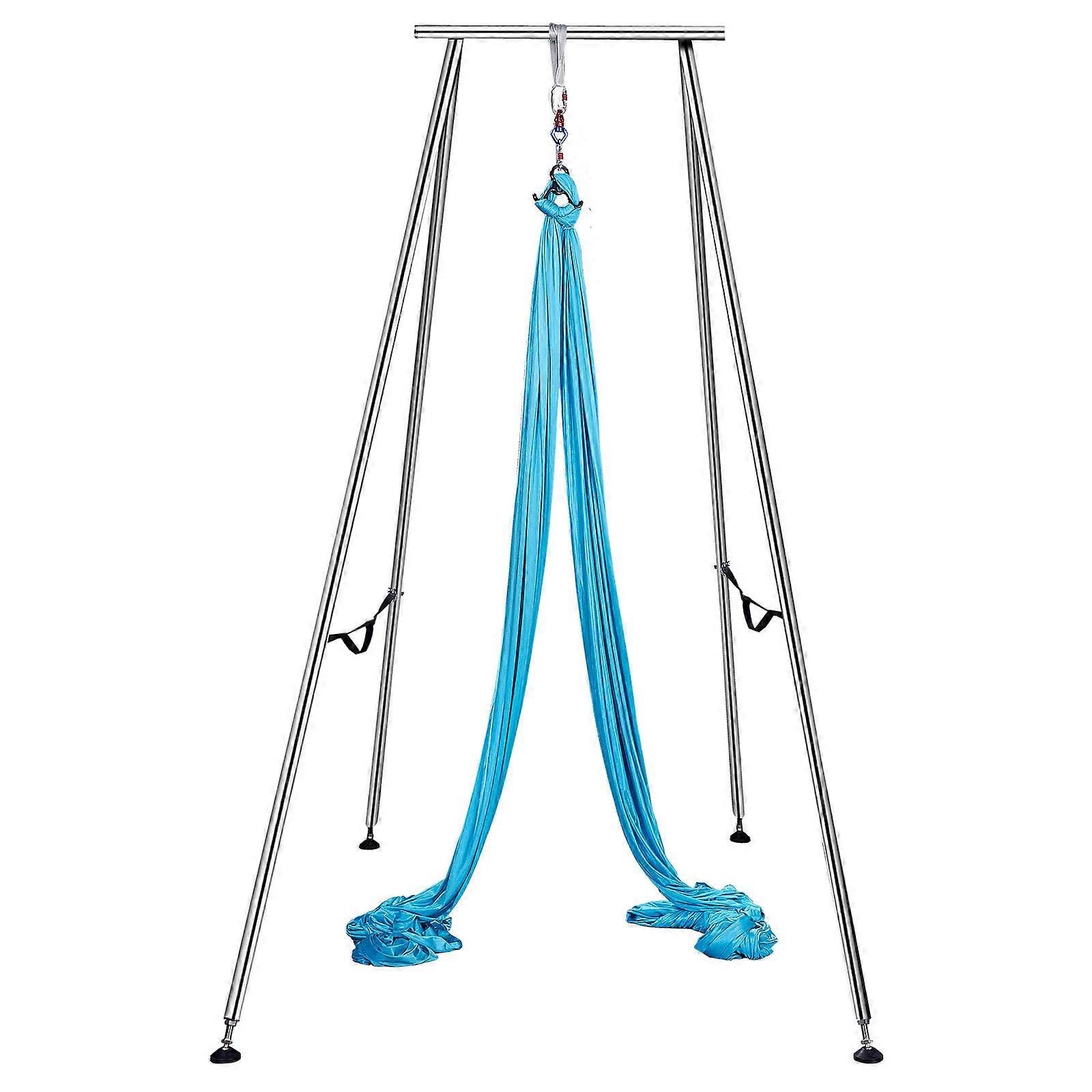 Yoga Sling Inversion, 9.6 FT Height Inversion Yoga Swing Stand, Max Capacity 551 LBS Aerial Yoga Frame with 39.4 FT