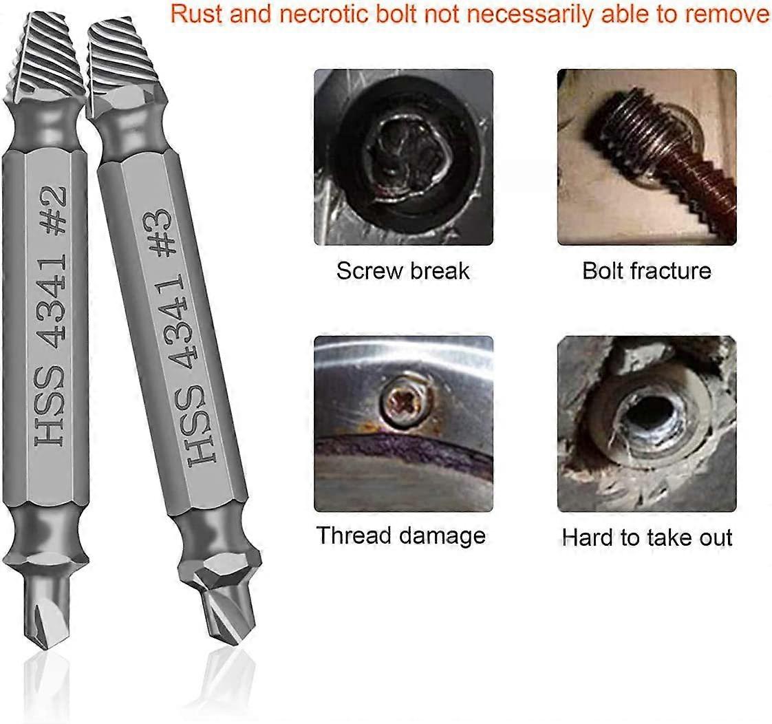 Puller Set Head Break Thread Repair Tool Double Head Screw Slip Removal Tool