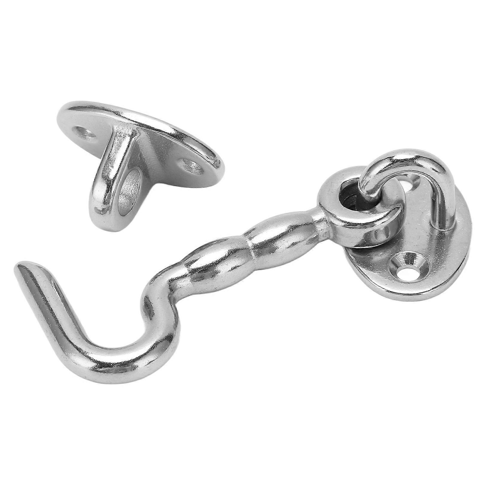 Door Latch Hook Privacy Hook with Eye Latch Heavy Duty Stainless Steel for Boat Ship Yacht CNO.177782