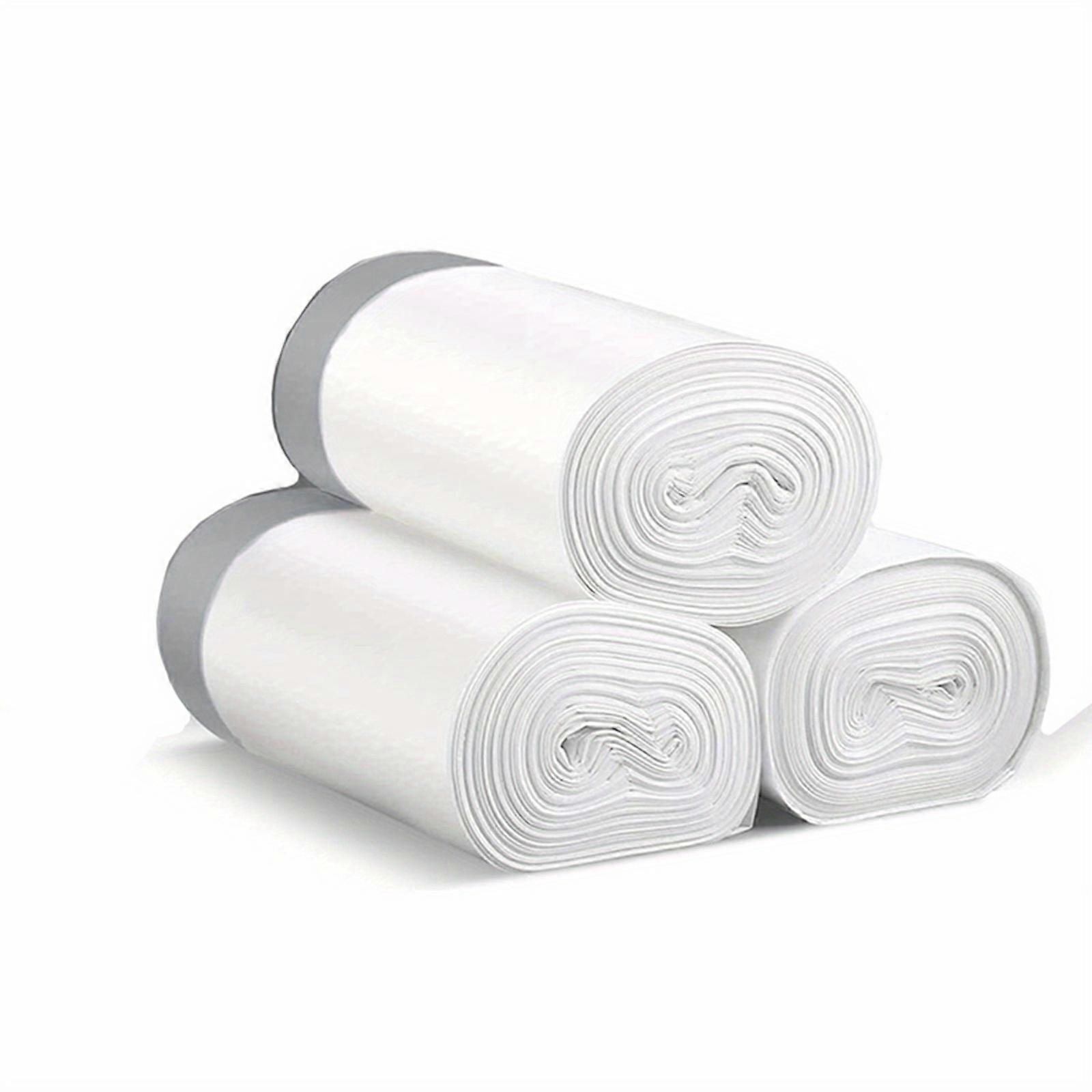 3 Rolls 45 Count Small Drawstring Trash Bags 4 Gallon, Plastic Garbage Can Trash Can Liners 15 Liter For Restaurant Hotel Commercial 17.7'' X 19.7''