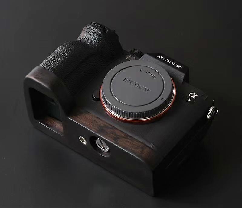 Kézzel készített természetes fa kézi markolat alaplap fogantyú Sony A7R4 A9m2 A7s3 A1 A9ii