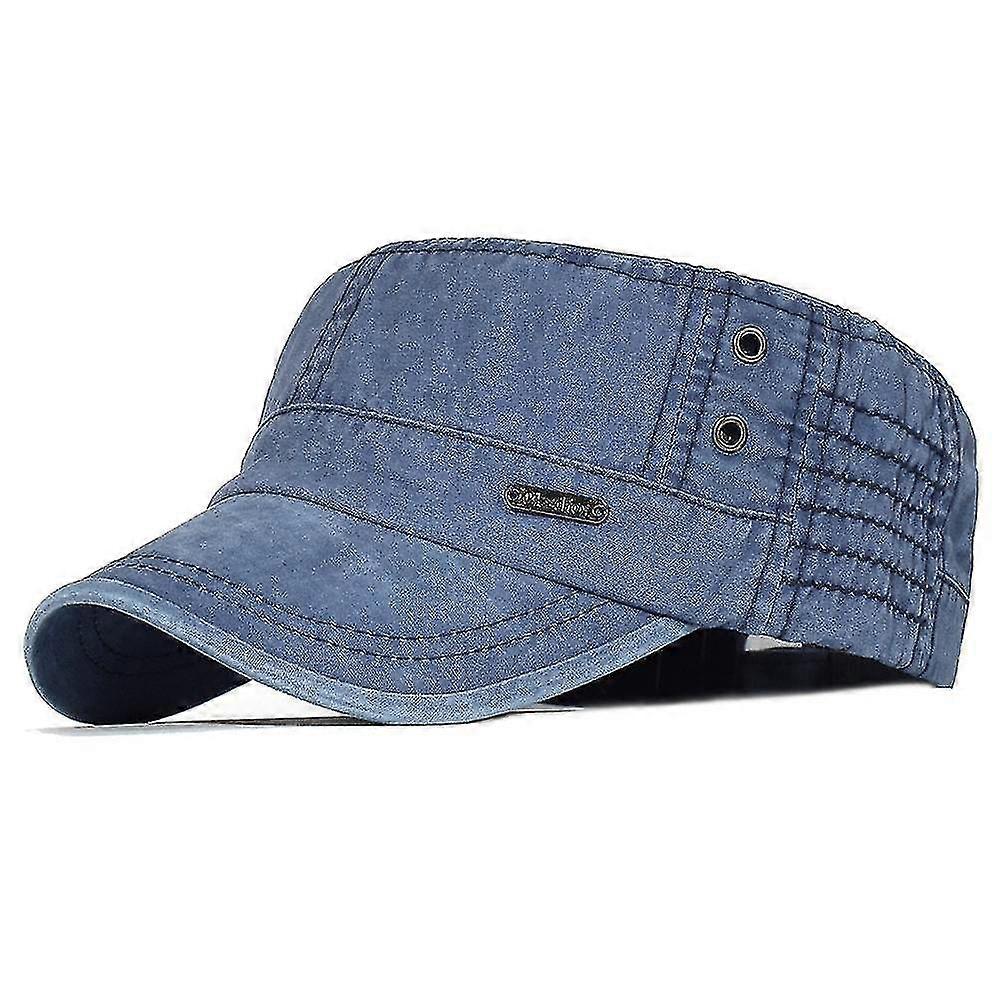 Men's Flat Cap Baseball Cap Military Cap Cadet Hat Black Blue Cotton Vintage Travel