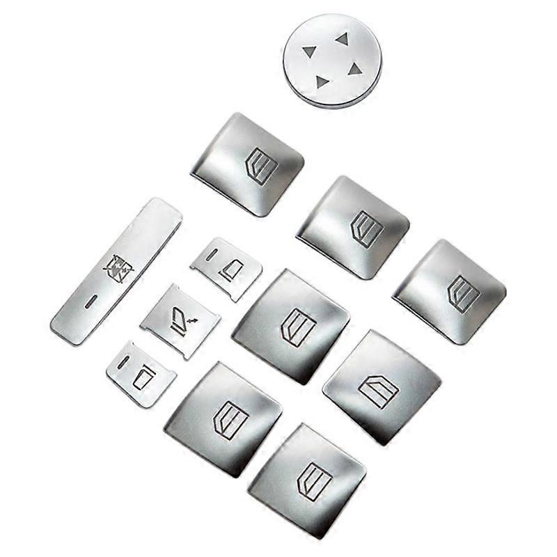 for Tesla Model X Model S 2016-2020 Car Window Lift Switch Button Frame Sequins Sticker Cover Trim Accessories