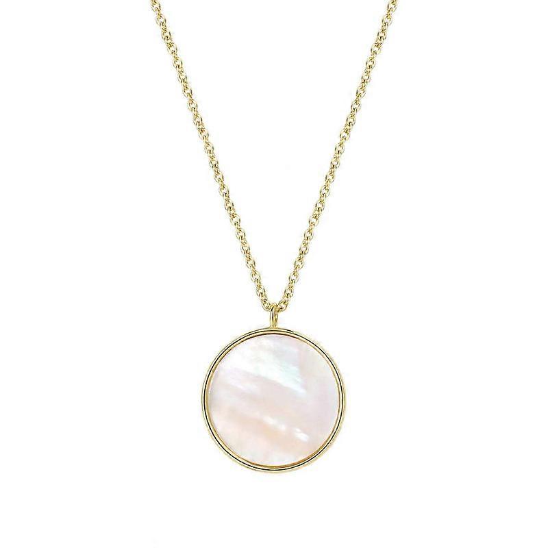 Mother of Pearl Shell Pendant Necklaces Round Shell Pendant Necklaces