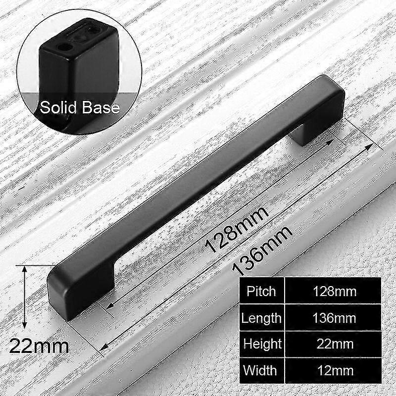 4pcs Black Handles for Furniture Cabinet Knobs and Handles Kitchen Handles Drawer Knobs Cabinet Pull