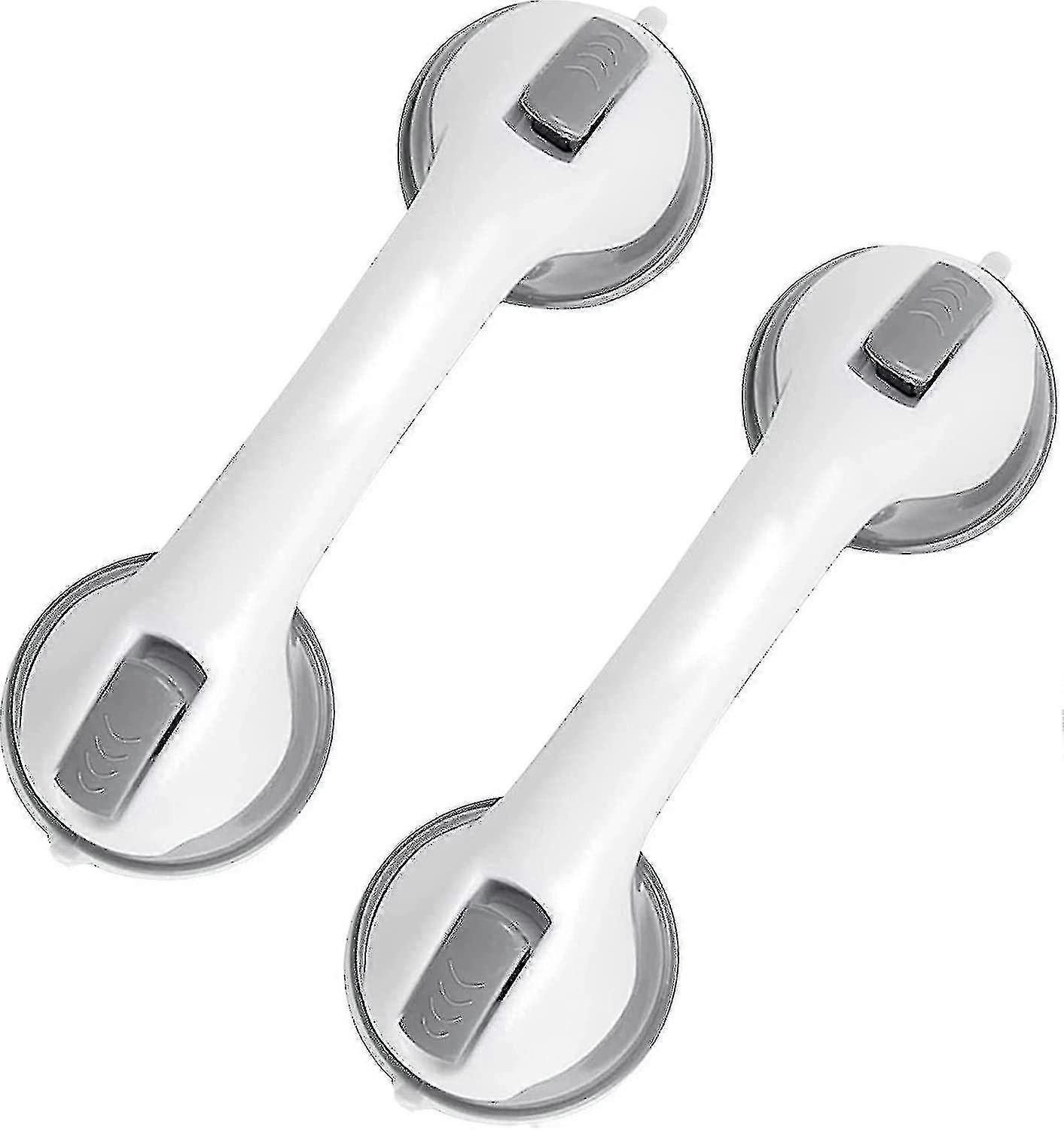 2 Pcs Suction Grab Bars For Bathroom Shower Handles Safety Bars For Elders