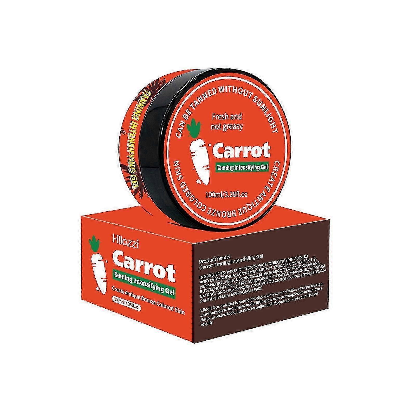 دباغة الجزر الداعم داخلي وخارجي كريم دباغة المكونات معزز دباغة متقدم 100 مل