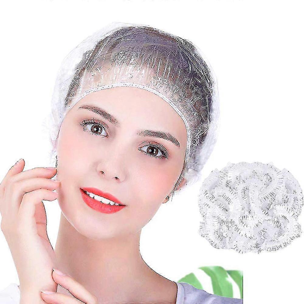 100pcs dusj cap engangs bad caps stor tykk hårhette