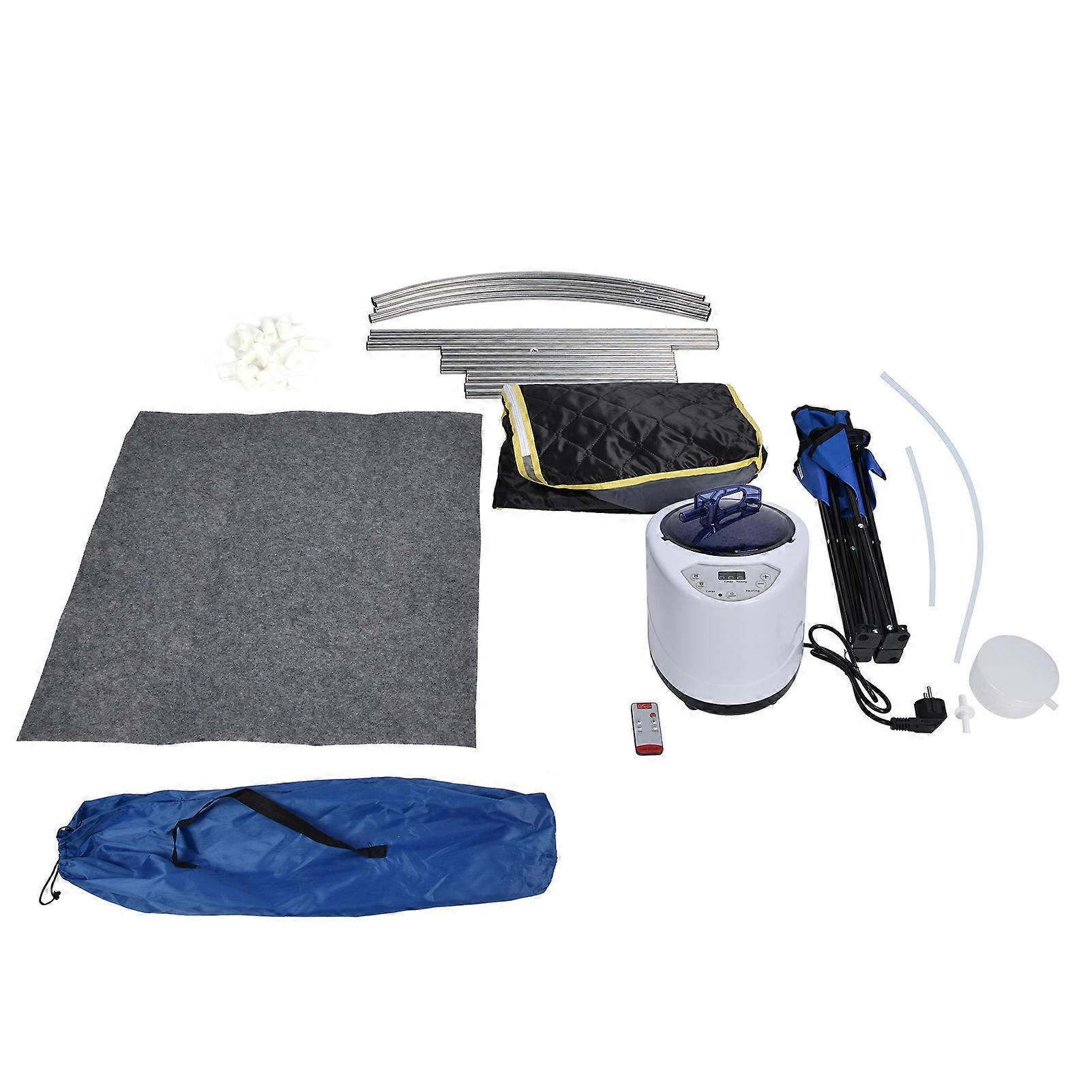 Kit di scatole per tende con generatore di vapore da 1000 W 19 marce Vaporizzatore per sudore regolabile per terapia SPA Perdere peso BlackUS 110V