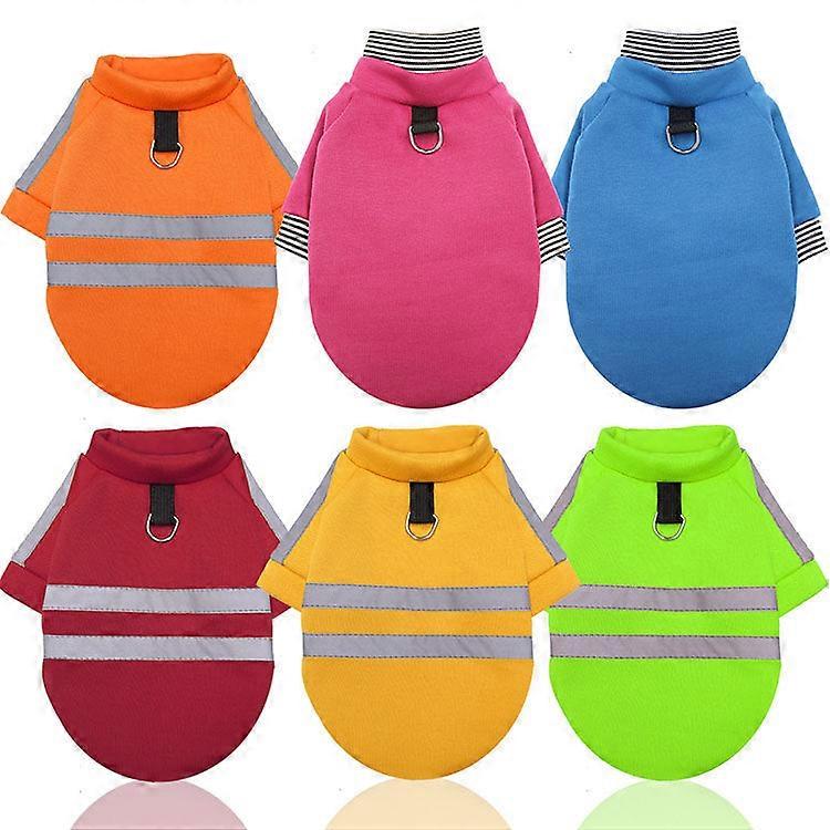 Pet Clothes Night Light-reflecting Hoodie Walking Dog Safety Fleece