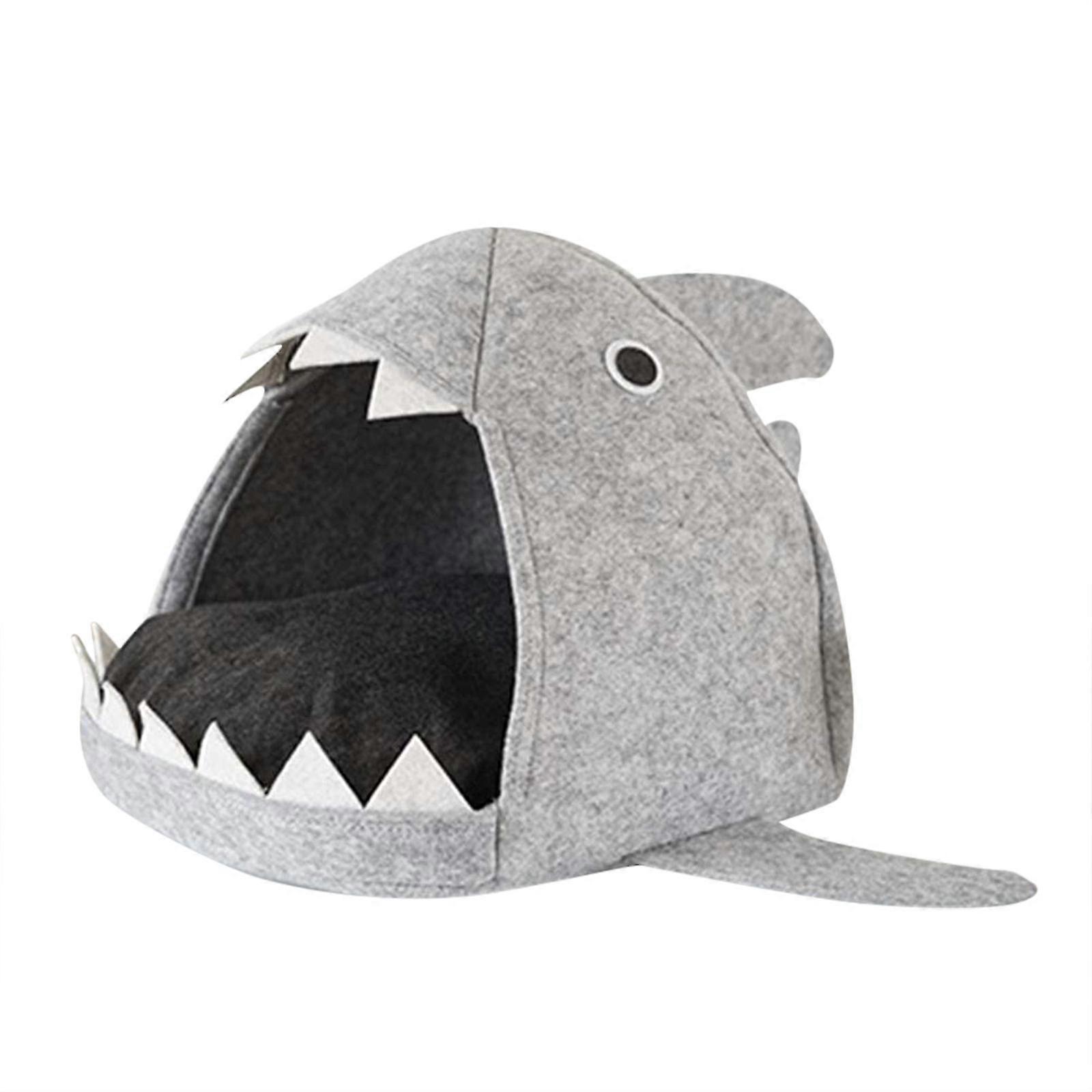 shark shape dog beds warm soft foldable dog house