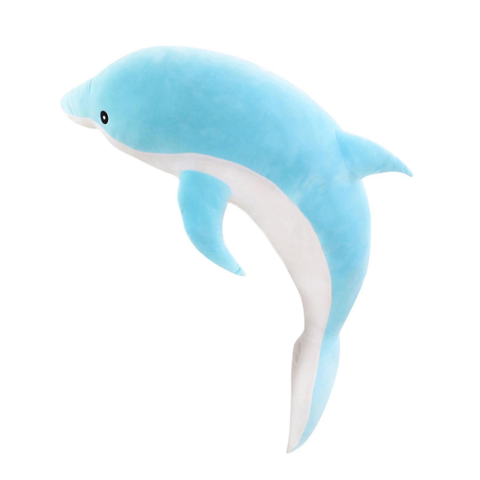 Dolphin Plush Hugging Pillow, Soft Large Dolphins Stuffed Animal Toy Doll Gifts For Kids, Valentine, Bedding