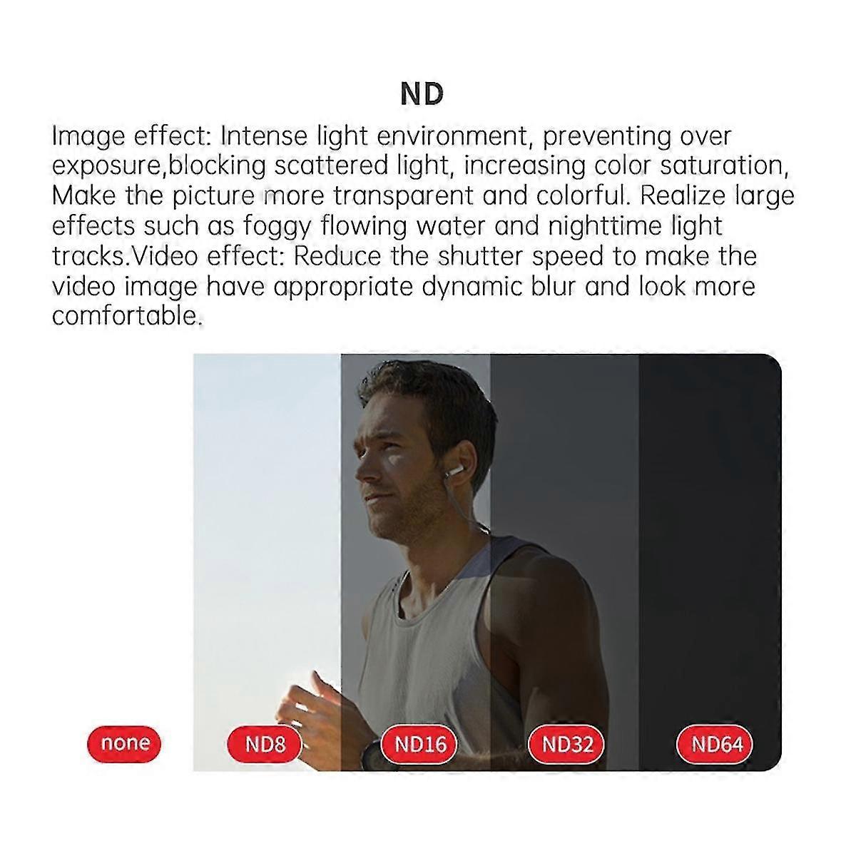 for Spirit Eye Pocket3 Filter Polarised Wide Angle Macro Accessory Lens III Camera Mirror Filter K