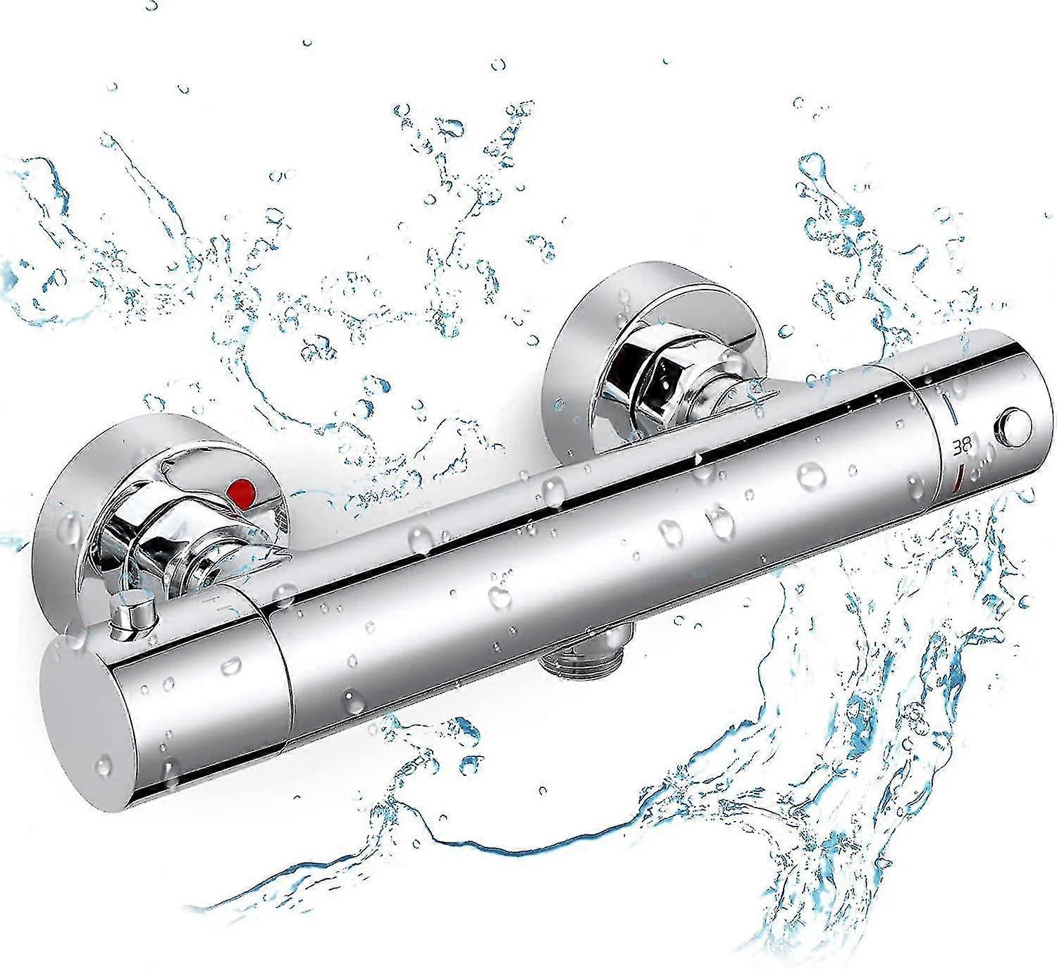 Thermostatic Shower Mixer, Thermostatic Shower Faucet With Safety For Precise Temperature Control, Thermostatic Shower Brass H59/ Chrome
