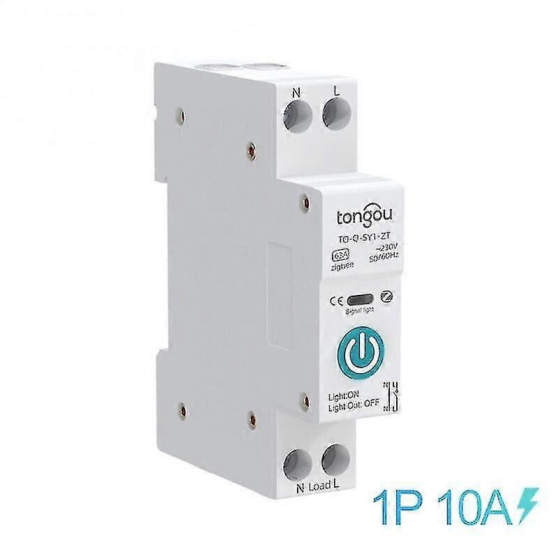 Tuya Zigbee Smart Switch Circuit Breaker With Metering 1p 63a Din Rail