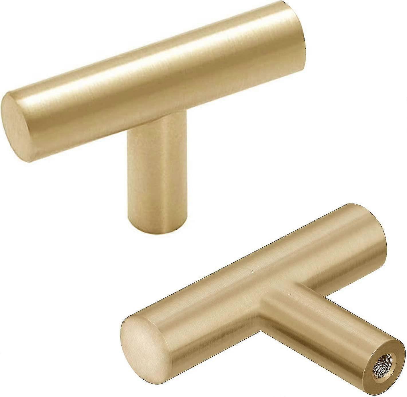 2pcs Drawer Knobs Gold Brass Cupboard Knobs Kitchen Cabinet Knobs Door Handles