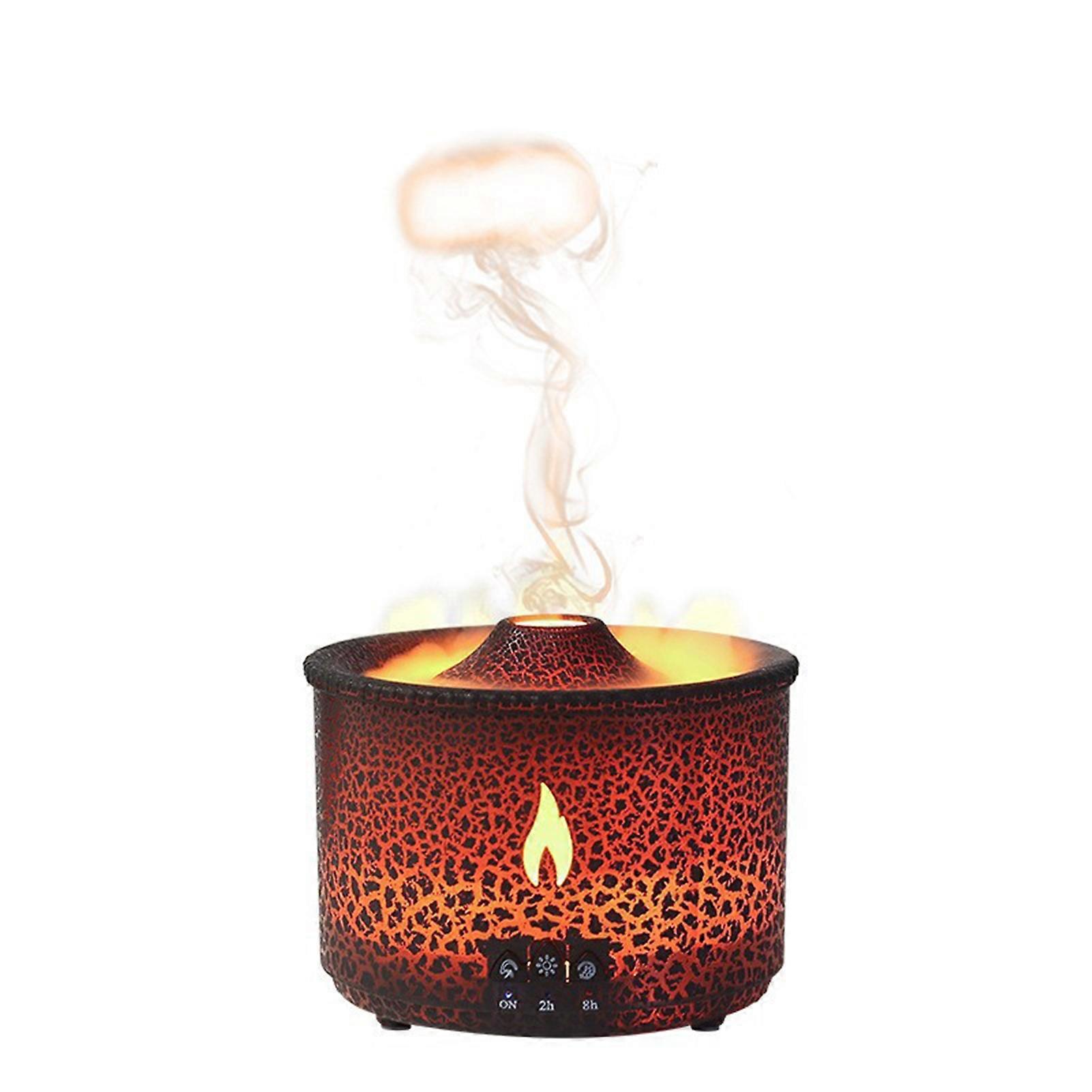 Creativity Simulation Flames Humidifier Low-Noise Humidifier with Timing Fuction for Bedroom