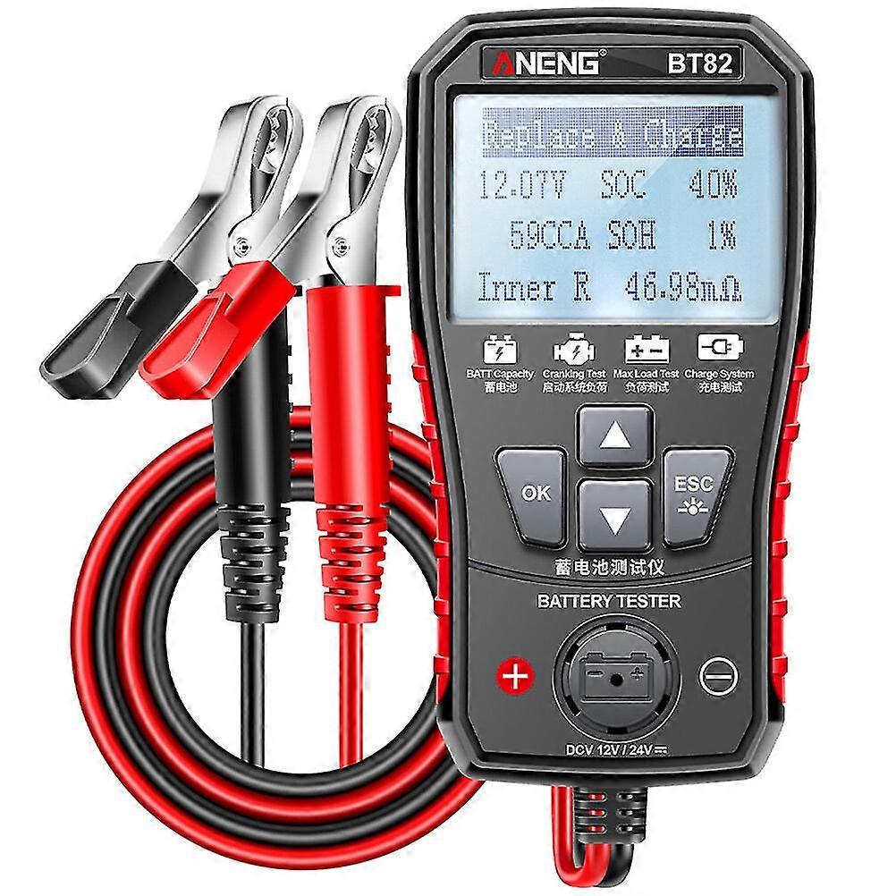 Tester per batterie Automotive 12v/24v Tester per batterie per auto Strumento per tester di carico per auto