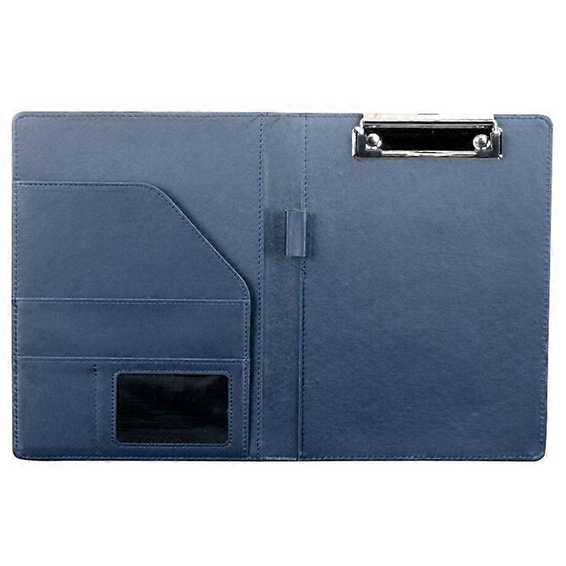 A5 Document Bag File Folder Clipboard Business Office Financial School Supplies (Blue)