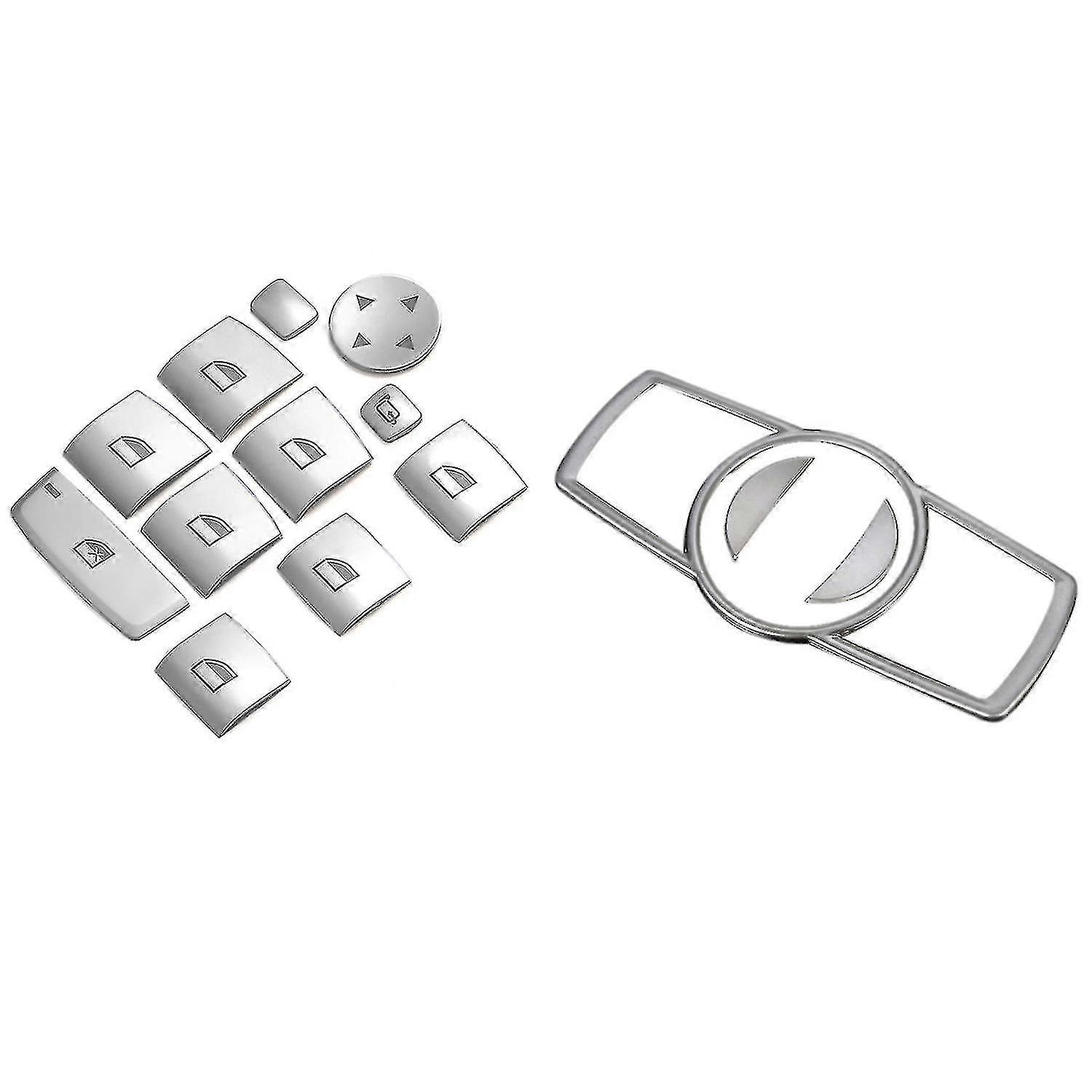 Car Interior Headlight Head Light Switch Button Frame Trim Sticker
