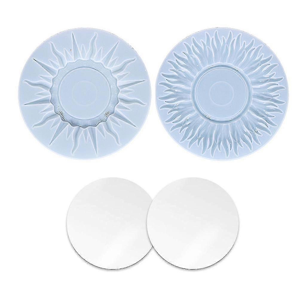 Sun Mirror Resin Mold, Decorative Wall Mirror Silicone Moulds For Resin Casting-fg