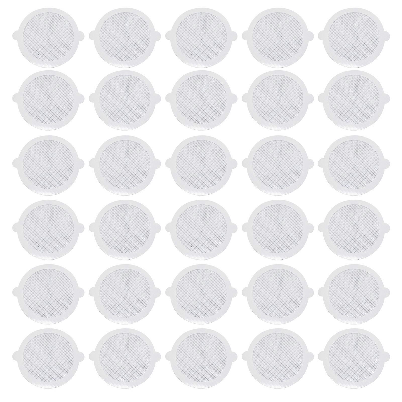 30Pcs Drain Hair Catcher Prevent Clogs Easy Install Biodegradable Sewer Filter Mesh Stickers Adhesive Sink Stopper for Shower Bathtub Keep Drains Clea