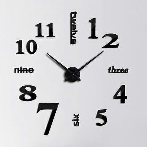 Large Wall Clock, Silent Non Ticking Vintage Retro Style Wall Clock