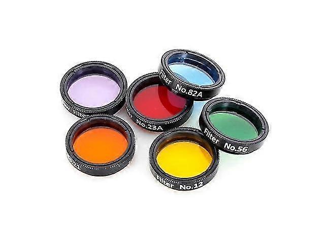 Upgraded 6 Color Filters 1.25inch Telescope Filter Set for Planetary ...