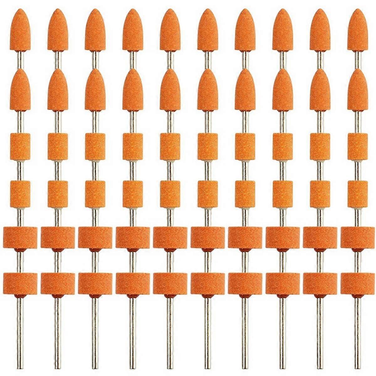 60Pcs Sanding Bits for Rotary Tool, Strong Grinding Bits with 1/8In , Aluminum Oxide Sanding Access