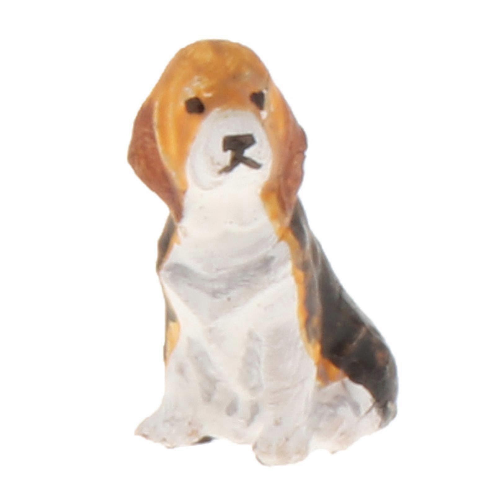 1:64 Scale Hand Painted Model Mini Tiny Dog Animal Model Ornaments Style2