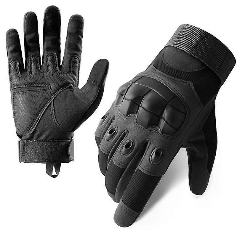 Tactical Gloves for Men, Touchscreen Work Gloves with Hard Knuckle for Outdoor Work Sports Motorcycle Cycling Tactical Training Airsoft Paintball Shoo