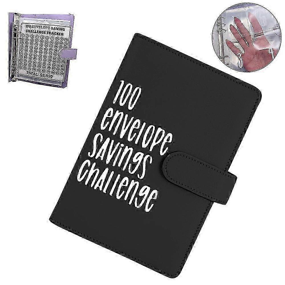 100 Envelope Challenge Binder, Cash Binder With Envelope, Saving Challenge Binder, Money Saving Envelope For School, Home, Office