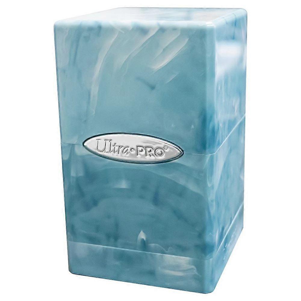 Marble Satin Tower - Light Blue / White