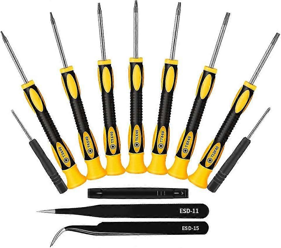 Professional Precision Magnetic Torx/star/tx Screwdrivers, Set/kit Of 6 Pcs, T3 T4 T5 T6 T8 T10
