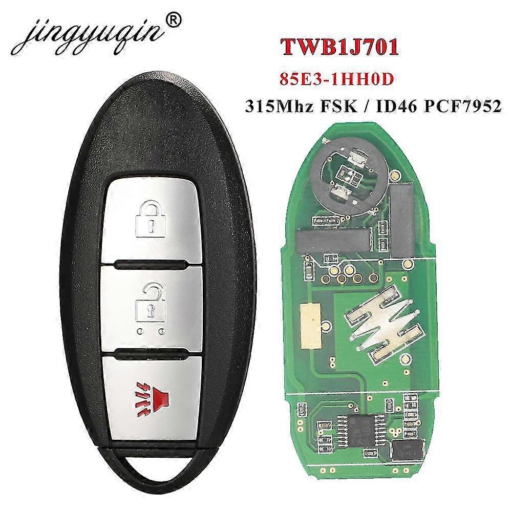Twb1j701 Smart Remote Car Key 315mhz Id46 Pcf7952 per Nissan Tiida March Micra Leaf 3button Keyless Go Fob 85e3-1hh0d
