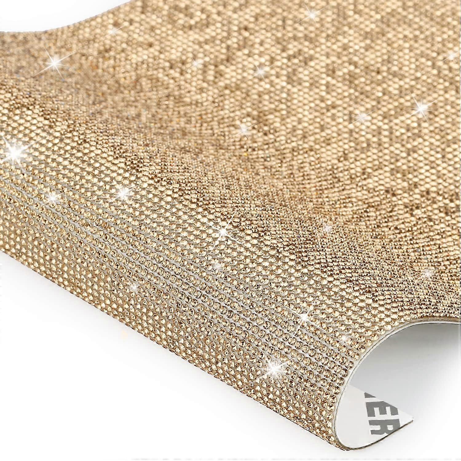 بلينغ كريستال حجر الراين DIY ملصق الديكور 9.4 × 8 بوصة ، متوفر في ستة وثلاثين لونا