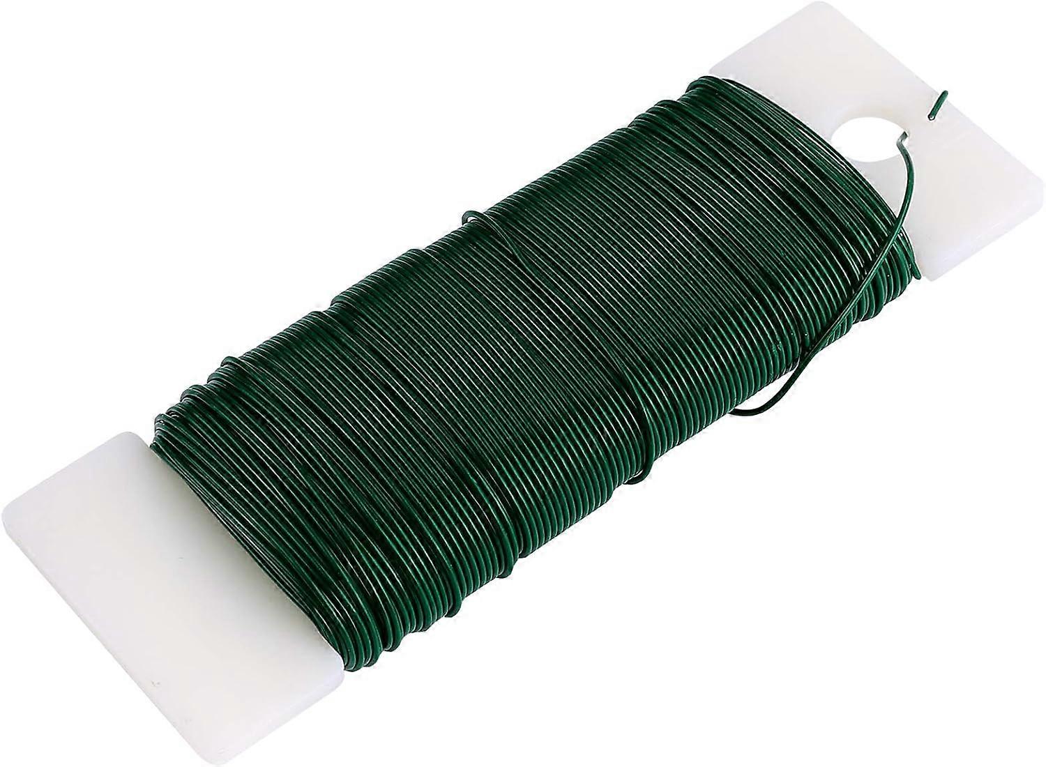 Green Florists Wire - Flexible Paddle Wire for Crafts