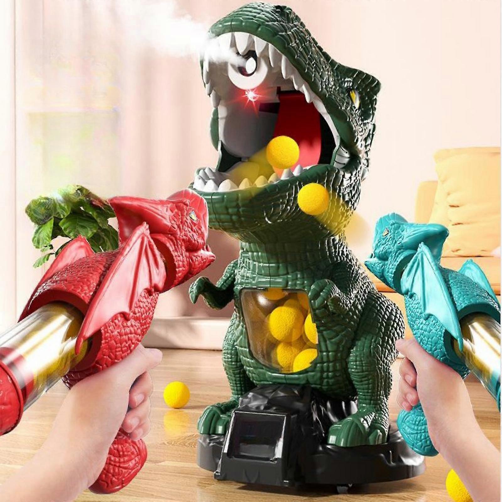 Dinosaur Universal Rotating Spray  Dinosaur Kids Shooting  Soft  Dinosaur Model Toys Clearance Zekai