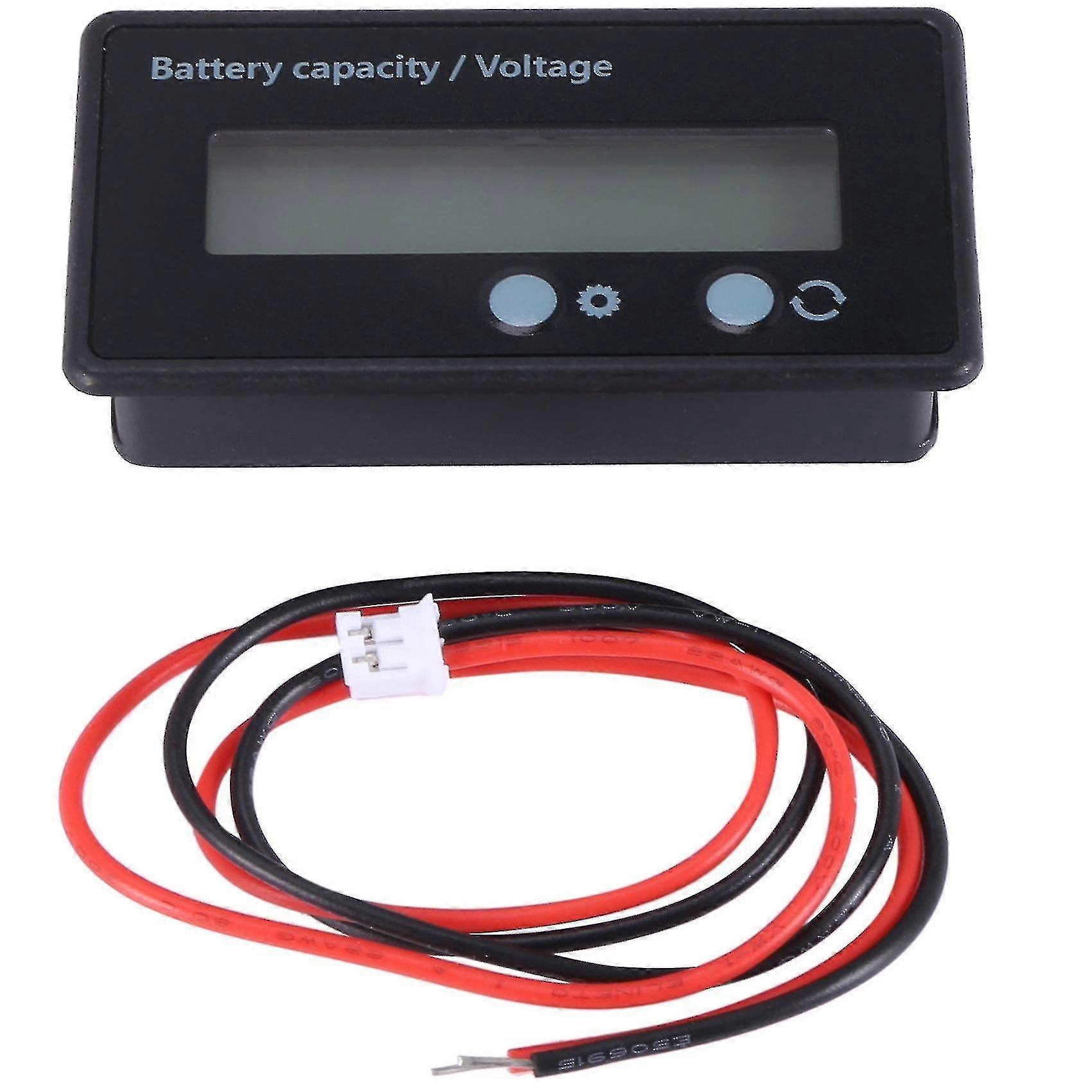 Lcd Battery Capacity Gauge Meter 12v/24v/36v/48v Lead Acid Battery Status Indicator,lithium Battery