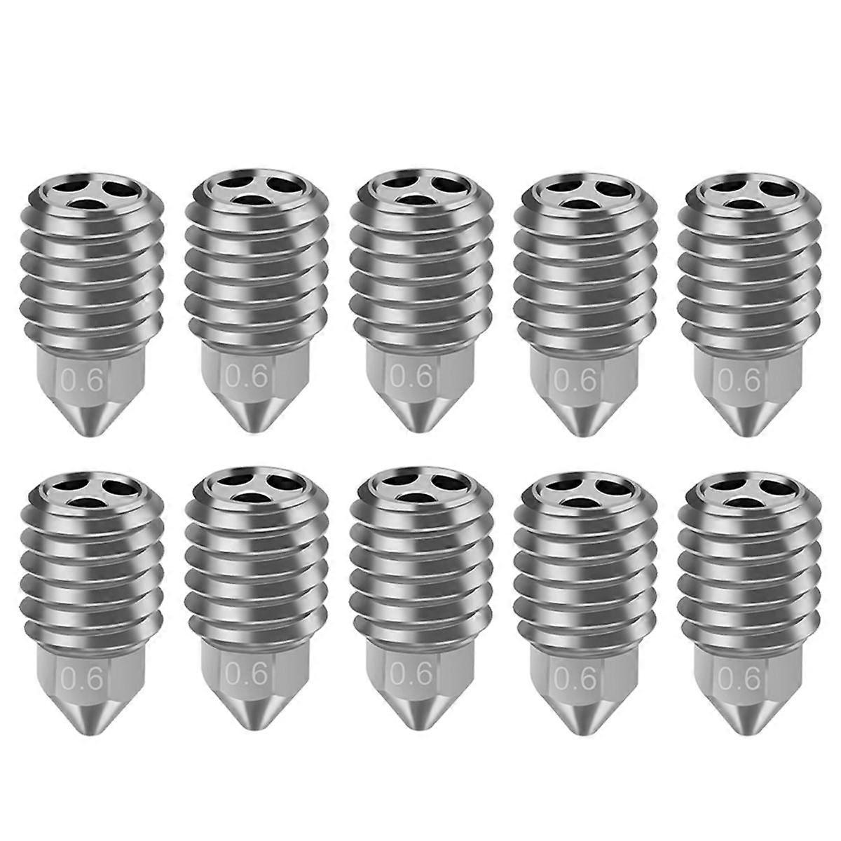 For X1 X1C P1S P1P Copper Plated Nozzle High Flow CHT Nozzle 3D Printer Accessories 0.6mm