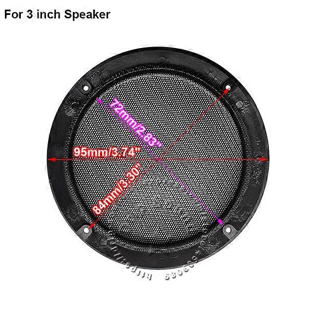 For 2"/3"/4"/5"/6.5"/8"/10" Inch Speaker Conversion Net Cover Car Audio Decorative Circle Metal Mesh Grille Protection 6A