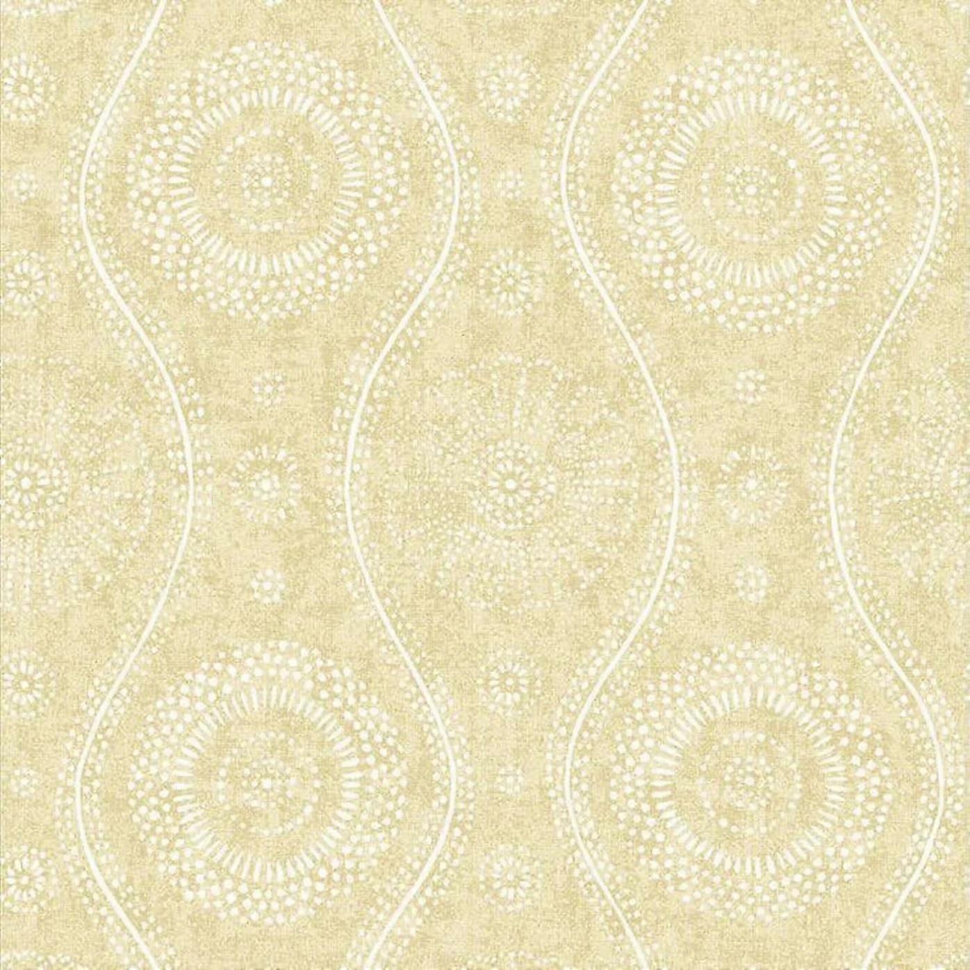 A Street Prints Paisley Ochre Wallpaper