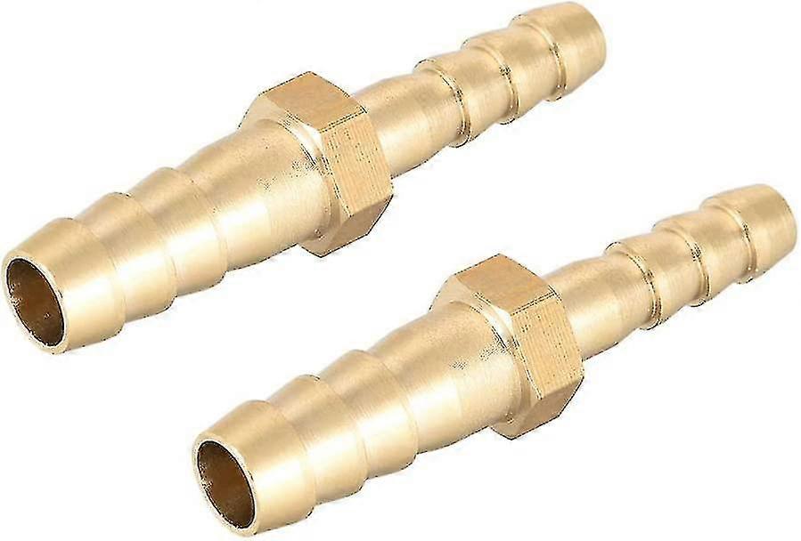 ストレート真鍮バーブ継手レデューサー、ホース内径8mm~6mmに適合、2個