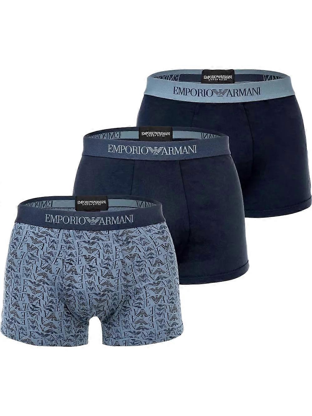 Emporio Armani Pack x3 Eagle Men's Boxer Briefs Multicolor
