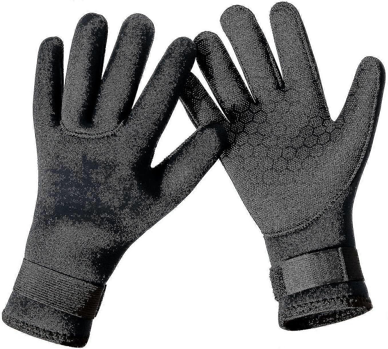 Gants de plongée, gants en néoprène de 3 mm, gants de combinaison de plongée chauds avec particules antidérapantes pour kayak, plongée, kayak, surf, plongée en apnée