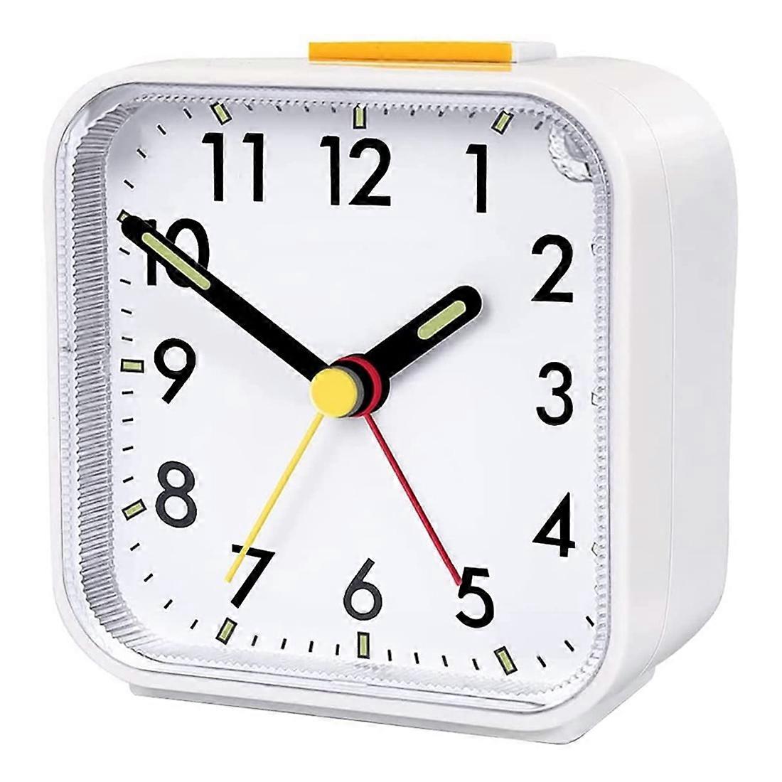 Alarm Clock Analog Silent No Ticking Alarm Clock with Snooze Function Light Functions Portable Alar